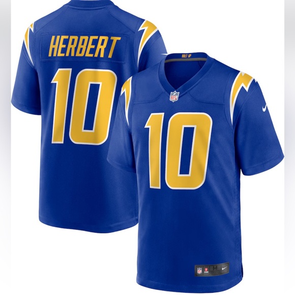 Nike Other - Los Angeles Chargers Justin Herbert Nike Royal Alternate Game Jersey